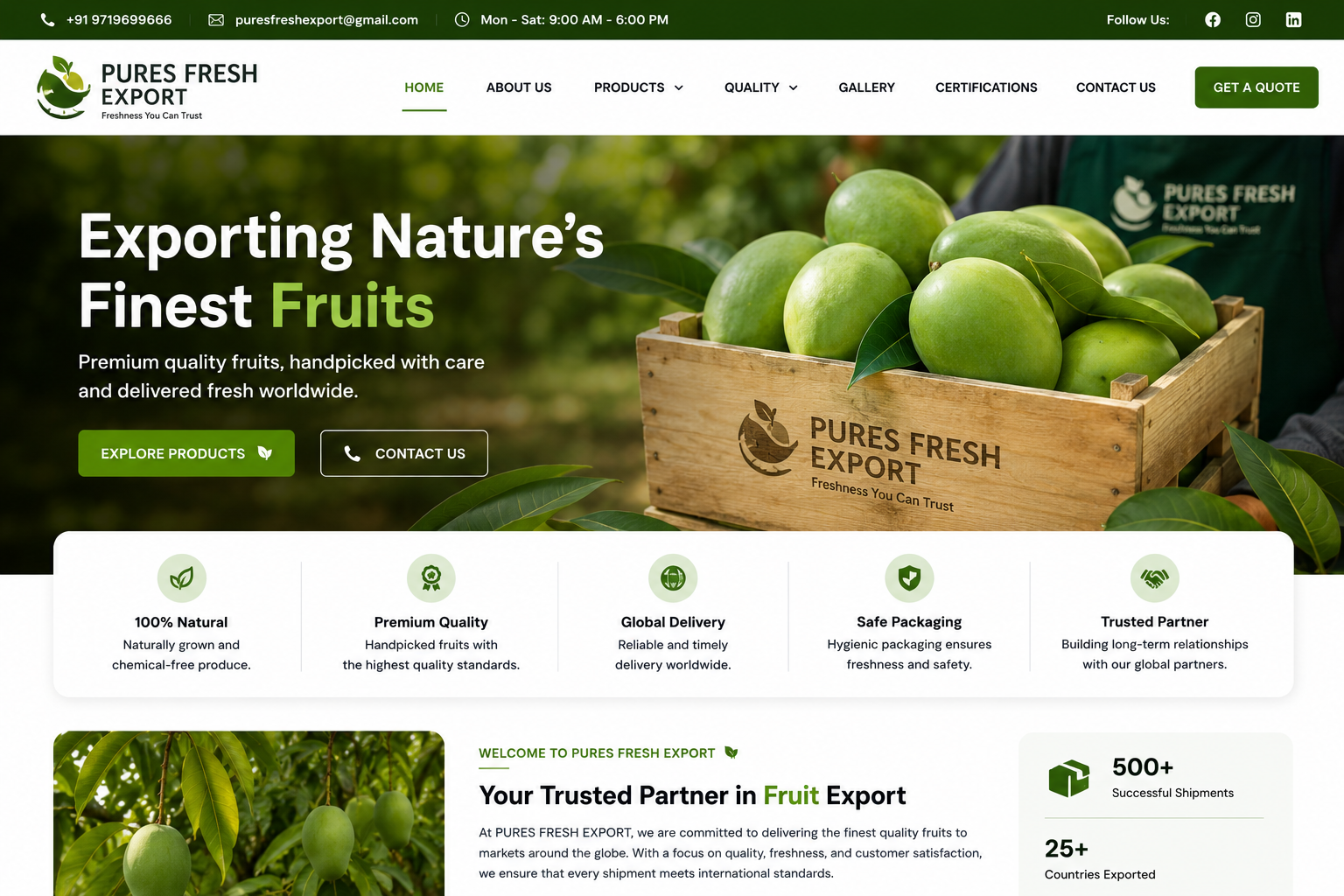 Pures Fresh Export preview